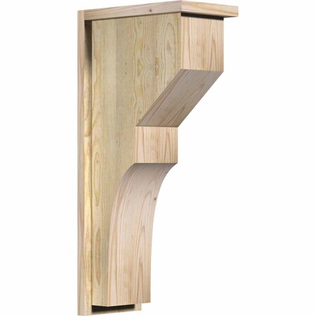 Ekena Millwork Monterey Rough Sawn Corbel w/Backplate, Douglas Fir, 8"W x 14"D x 30"H COR08X14X30MON01RDF